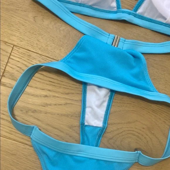 Blue Triangle Bikini Set - Picture 8 of 8